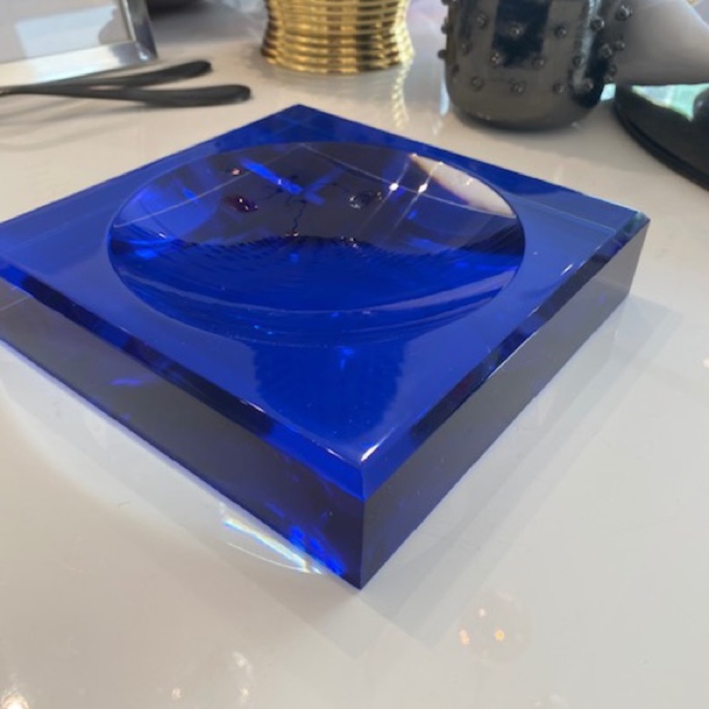 COPY - Cobalt blue acrylic candy dish